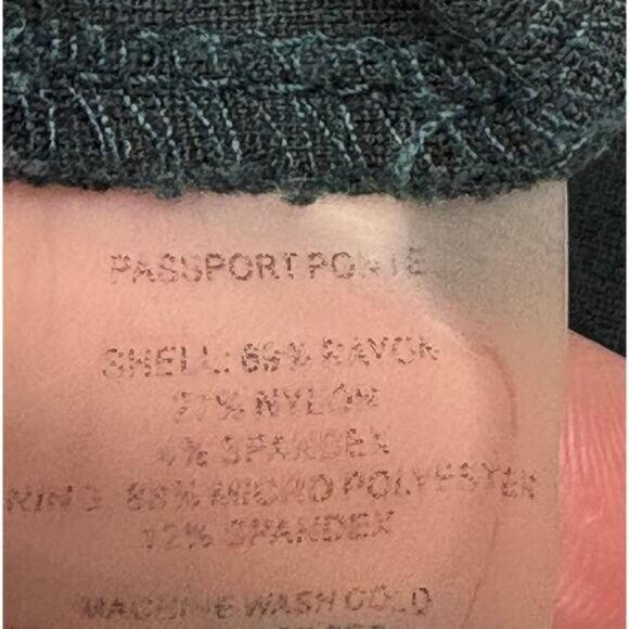 Title Nine Passport Ponte Dress Spruce Full Zip Mock Turtleneck Women’s Size M - Picture 6 of 8